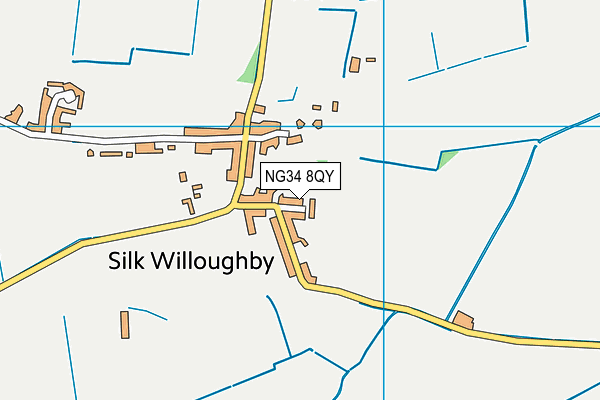 NG34 8QY map - OS VectorMap District (Ordnance Survey) NG34 8QY map - OS VectorMap District (Ordnance Survey)