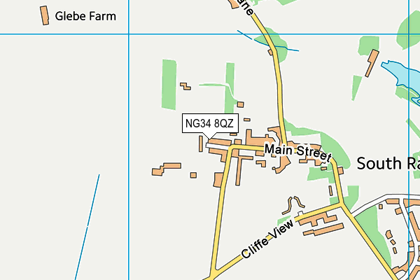 NG34 8QZ map - OS VectorMap District (Ordnance Survey) NG34 8QZ map - OS VectorMap District (Ordnance Survey)