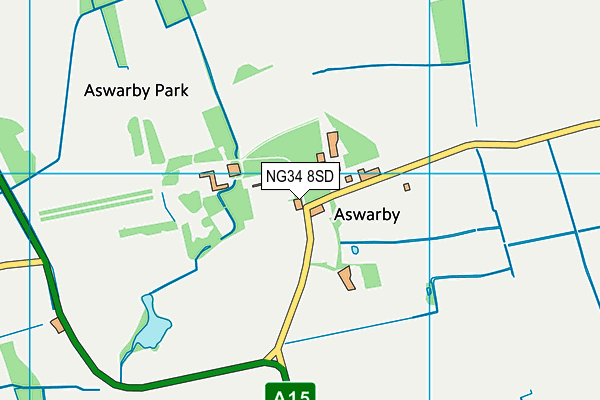 NG34 8SD map - OS VectorMap District (Ordnance Survey) NG34 8SD map - OS VectorMap District (Ordnance Survey)