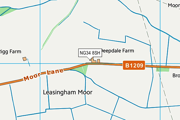 NG34 8SH map - OS VectorMap District (Ordnance Survey) NG34 8SH map - OS VectorMap District (Ordnance Survey)