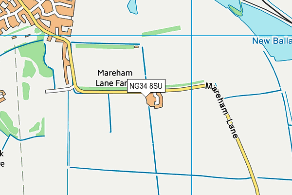 NG34 8SU map - OS VectorMap District (Ordnance Survey) NG34 8SU map - OS VectorMap District (Ordnance Survey)