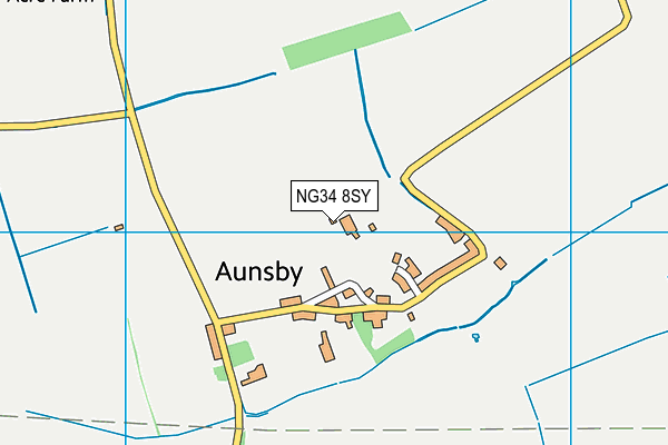 NG34 8SY map - OS VectorMap District (Ordnance Survey) NG34 8SY map - OS VectorMap District (Ordnance Survey)