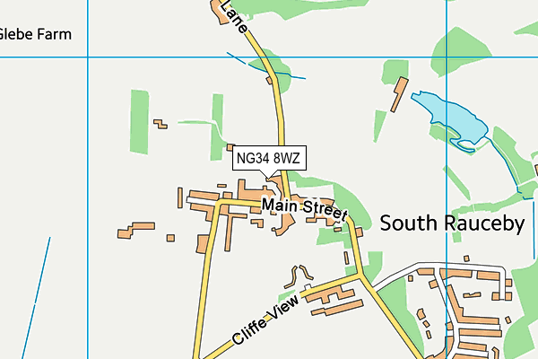 NG34 8WZ map - OS VectorMap District (Ordnance Survey) NG34 8WZ map - OS VectorMap District (Ordnance Survey)