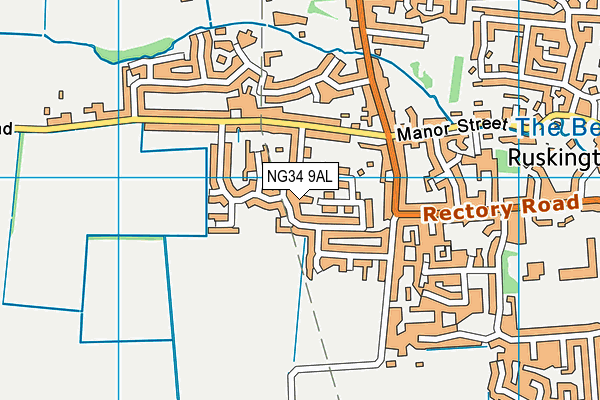 NG34 9AL map - OS VectorMap District (Ordnance Survey) NG34 9AL map - OS VectorMap District (Ordnance Survey)