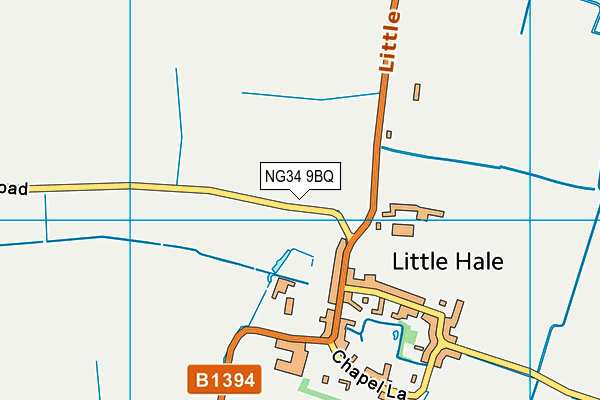 NG34 9BQ map - OS VectorMap District (Ordnance Survey) NG34 9BQ map - OS VectorMap District (Ordnance Survey)