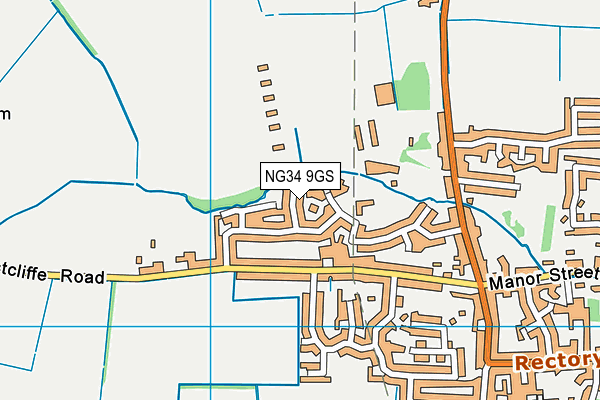 NG34 9GS map - OS VectorMap District (Ordnance Survey) NG34 9GS map - OS VectorMap District (Ordnance Survey)