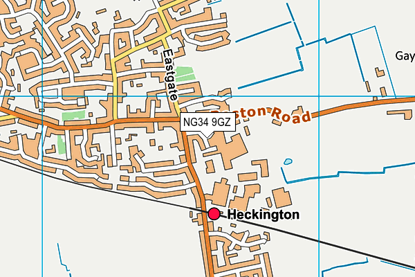 NG34 9GZ map - OS VectorMap District (Ordnance Survey) NG34 9GZ map - OS VectorMap District (Ordnance Survey)
