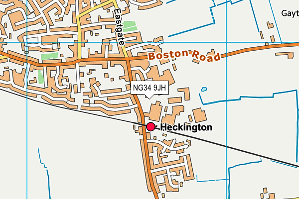 NG34 9JH map - OS VectorMap District (Ordnance Survey) NG34 9JH map - OS VectorMap District (Ordnance Survey)