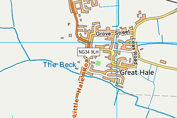 NG34 9LH map - OS VectorMap District (Ordnance Survey) NG34 9LH map - OS VectorMap District (Ordnance Survey)