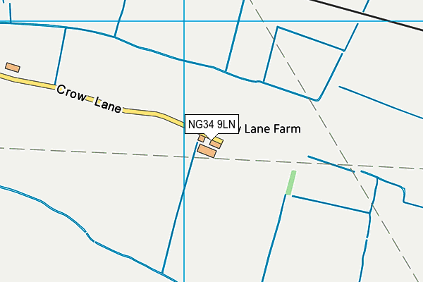 NG34 9LN map - OS VectorMap District (Ordnance Survey) NG34 9LN map - OS VectorMap District (Ordnance Survey)