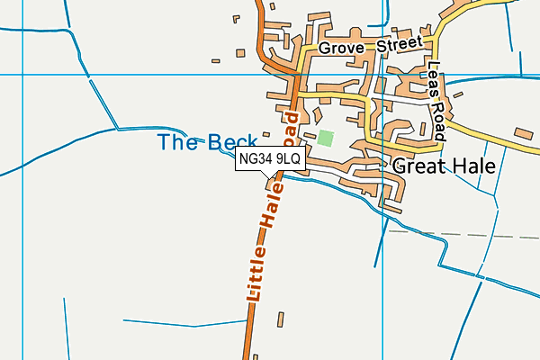 NG34 9LQ map - OS VectorMap District (Ordnance Survey) NG34 9LQ map - OS VectorMap District (Ordnance Survey)