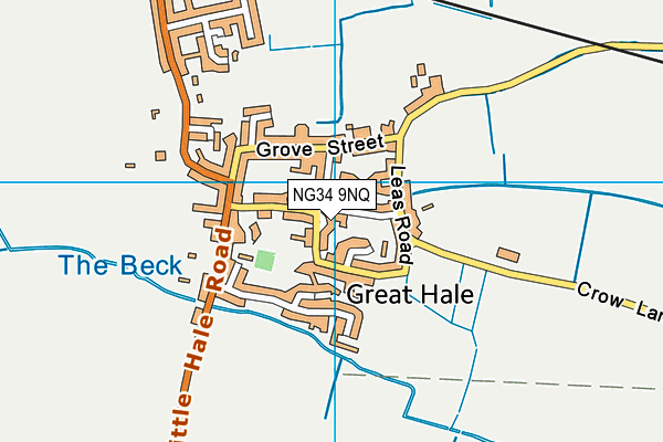 NG34 9NQ map - OS VectorMap District (Ordnance Survey) NG34 9NQ map - OS VectorMap District (Ordnance Survey)