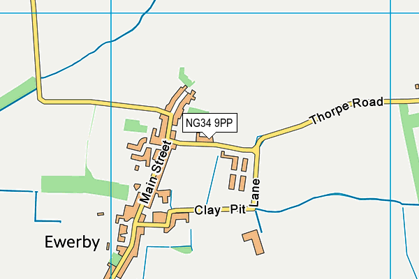 NG34 9PP map - OS VectorMap District (Ordnance Survey) NG34 9PP map - OS VectorMap District (Ordnance Survey)