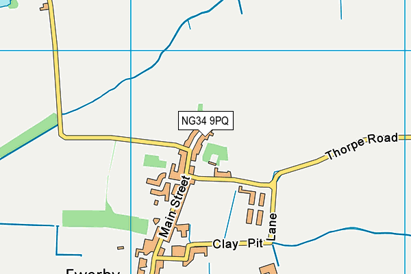 NG34 9PQ map - OS VectorMap District (Ordnance Survey) NG34 9PQ map - OS VectorMap District (Ordnance Survey)