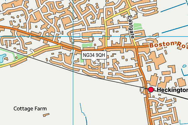 NG34 9QH map - OS VectorMap District (Ordnance Survey) NG34 9QH map - OS VectorMap District (Ordnance Survey)