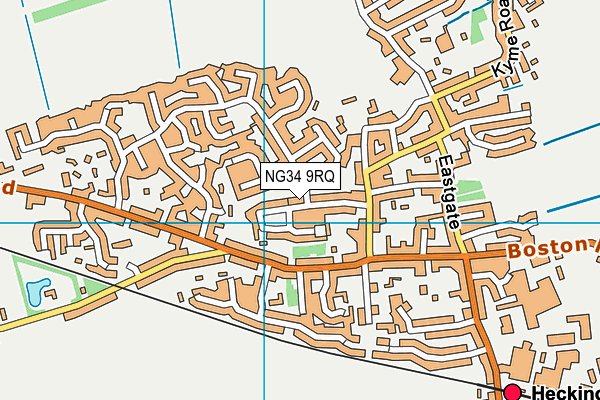 NG34 9RQ map - OS VectorMap District (Ordnance Survey) NG34 9RQ map - OS VectorMap District (Ordnance Survey)