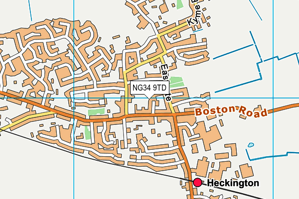 NG34 9TD map - OS VectorMap District (Ordnance Survey) NG34 9TD map - OS VectorMap District (Ordnance Survey)