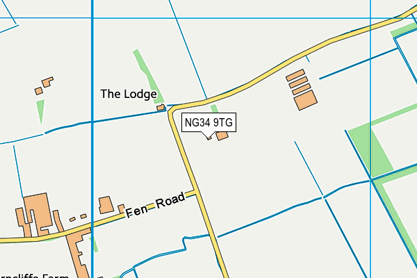 NG34 9TG map - OS VectorMap District (Ordnance Survey) NG34 9TG map - OS VectorMap District (Ordnance Survey)