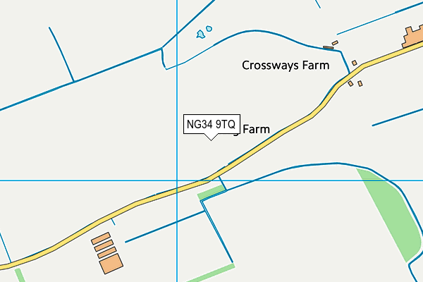 NG34 9TQ map - OS VectorMap District (Ordnance Survey) NG34 9TQ map - OS VectorMap District (Ordnance Survey)