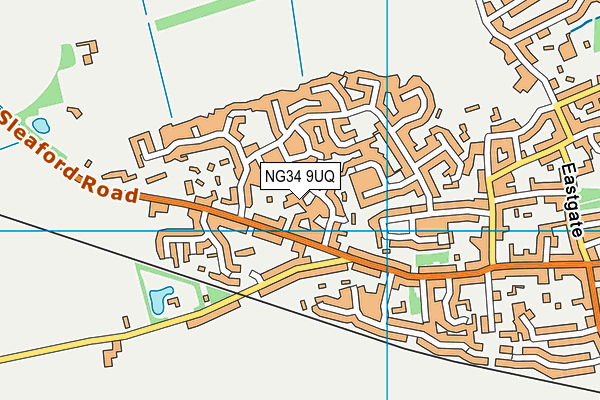 NG34 9UQ map - OS VectorMap District (Ordnance Survey) NG34 9UQ map - OS VectorMap District (Ordnance Survey)
