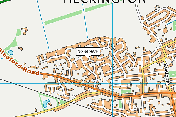 NG34 9WH map - OS VectorMap District (Ordnance Survey) NG34 9WH map - OS VectorMap District (Ordnance Survey)