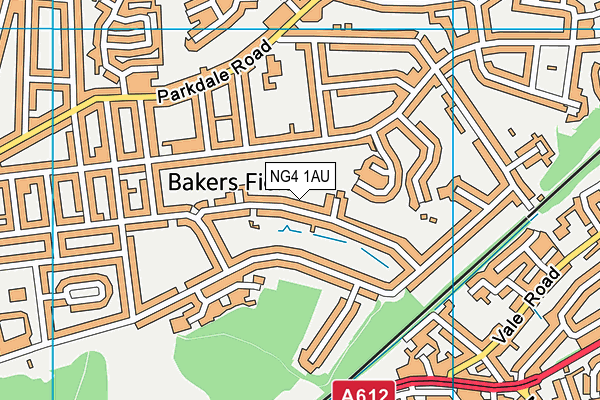 NG4 1AU map - OS VectorMap District (Ordnance Survey) NG4 1AU map - OS VectorMap District (Ordnance Survey)