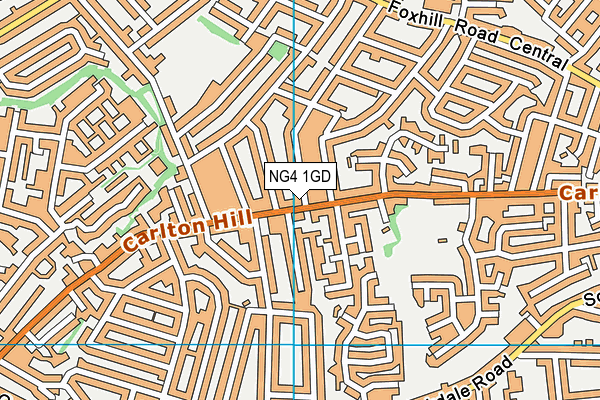NG4 1GD map - OS VectorMap District (Ordnance Survey) NG4 1GD map - OS VectorMap District (Ordnance Survey)