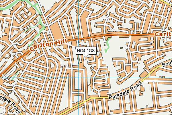 NG4 1GS map - OS VectorMap District (Ordnance Survey) NG4 1GS map - OS VectorMap District (Ordnance Survey)
