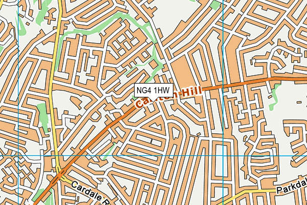 NG4 1HW map - OS VectorMap District (Ordnance Survey) NG4 1HW map - OS VectorMap District (Ordnance Survey)