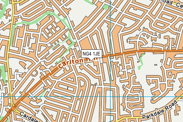 NG4 1JE map - OS VectorMap District (Ordnance Survey) NG4 1JE map - OS VectorMap District (Ordnance Survey)