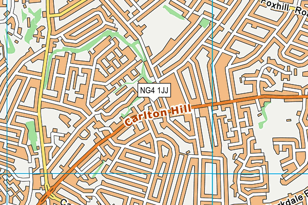 NG4 1JJ map - OS VectorMap District (Ordnance Survey) NG4 1JJ map - OS VectorMap District (Ordnance Survey)