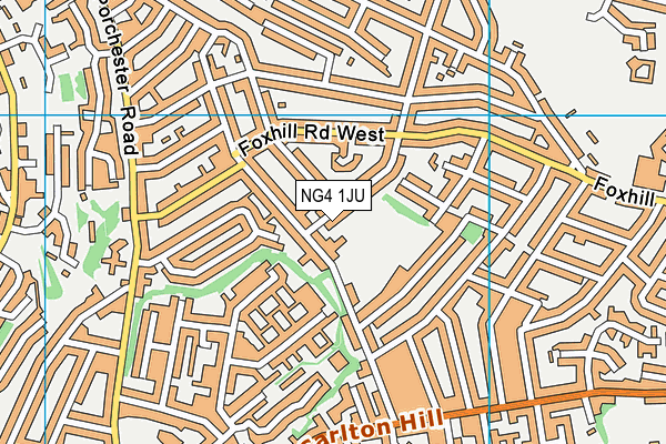 NG4 1JU map - OS VectorMap District (Ordnance Survey) NG4 1JU map - OS VectorMap District (Ordnance Survey)