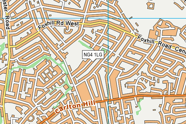 NG4 1LG map - OS VectorMap District (Ordnance Survey) NG4 1LG map - OS VectorMap District (Ordnance Survey)
