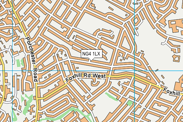 NG4 1LX map - OS VectorMap District (Ordnance Survey) NG4 1LX map - OS VectorMap District (Ordnance Survey)