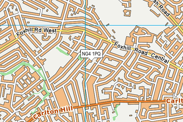 NG4 1PQ map - OS VectorMap District (Ordnance Survey) NG4 1PQ map - OS VectorMap District (Ordnance Survey)