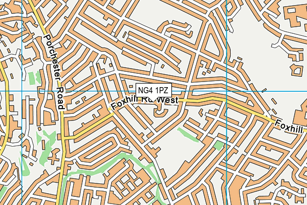 NG4 1PZ map - OS VectorMap District (Ordnance Survey) NG4 1PZ map - OS VectorMap District (Ordnance Survey)