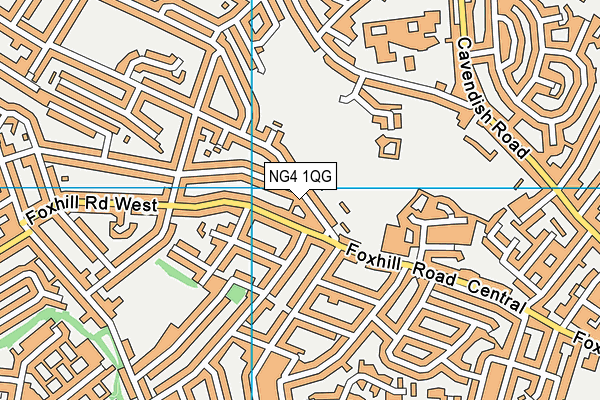 NG4 1QG map - OS VectorMap District (Ordnance Survey) NG4 1QG map - OS VectorMap District (Ordnance Survey)
