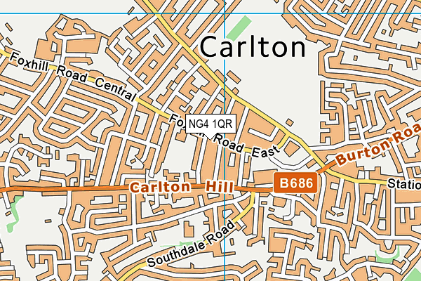 NG4 1QR map - OS VectorMap District (Ordnance Survey) NG4 1QR map - OS VectorMap District (Ordnance Survey)