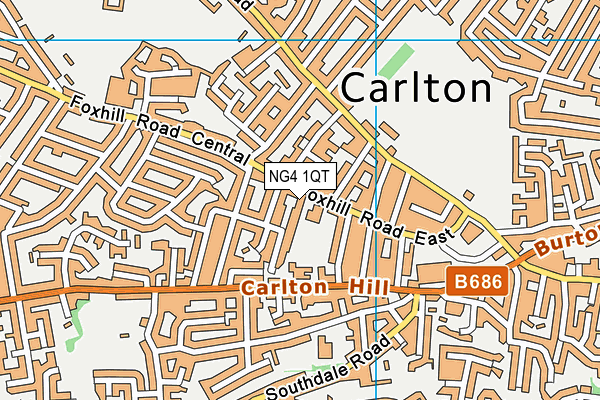 NG4 1QT map - OS VectorMap District (Ordnance Survey) NG4 1QT map - OS VectorMap District (Ordnance Survey)