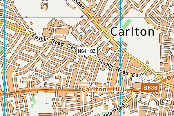 NG4 1QZ map - OS VectorMap District (Ordnance Survey) NG4 1QZ map - OS VectorMap District (Ordnance Survey)