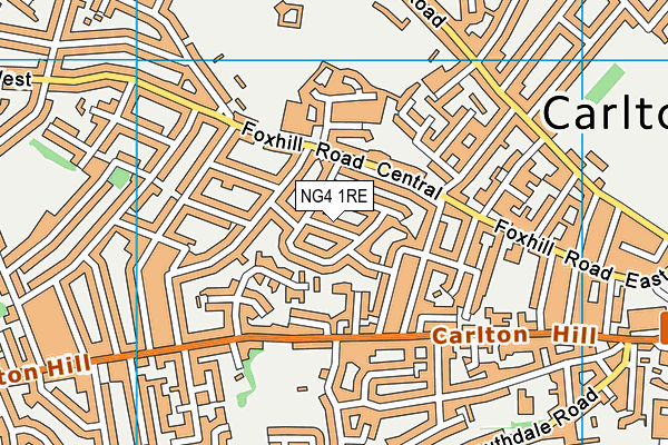NG4 1RE map - OS VectorMap District (Ordnance Survey) NG4 1RE map - OS VectorMap District (Ordnance Survey)