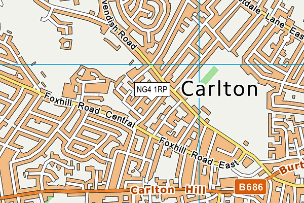 NG4 1RP map - OS VectorMap District (Ordnance Survey) NG4 1RP map - OS VectorMap District (Ordnance Survey)