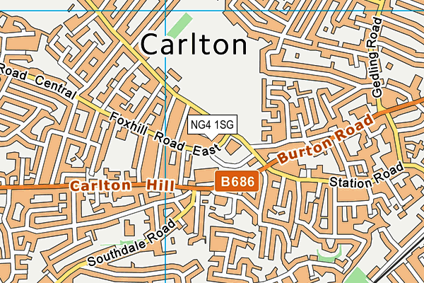 NG4 1SG map - OS VectorMap District (Ordnance Survey) NG4 1SG map - OS VectorMap District (Ordnance Survey)