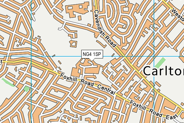NG4 1SP map - OS VectorMap District (Ordnance Survey) NG4 1SP map - OS VectorMap District (Ordnance Survey)