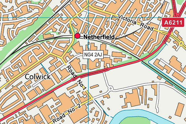 NG4 2AJ map - OS VectorMap District (Ordnance Survey) NG4 2AJ map - OS VectorMap District (Ordnance Survey)
