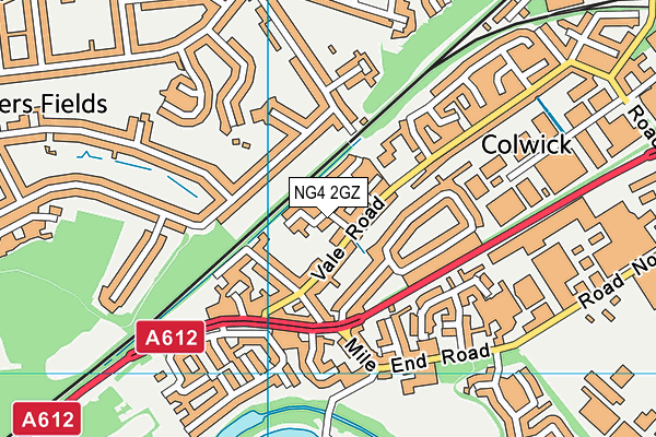 NG4 2GZ map - OS VectorMap District (Ordnance Survey) NG4 2GZ map - OS VectorMap District (Ordnance Survey)