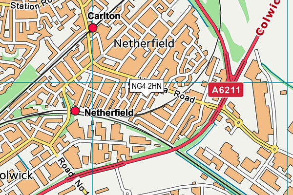 NG4 2HN map - OS VectorMap District (Ordnance Survey) NG4 2HN map - OS VectorMap District (Ordnance Survey)