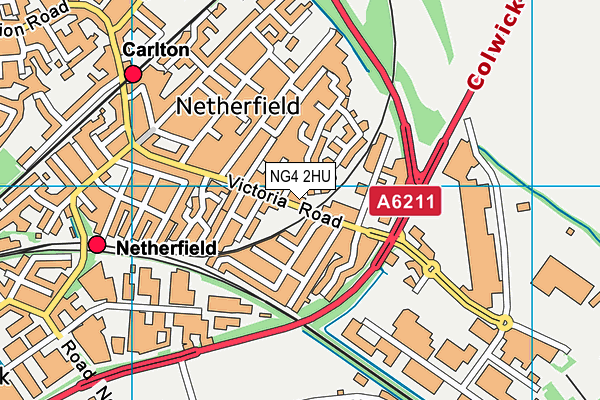 NG4 2HU map - OS VectorMap District (Ordnance Survey) NG4 2HU map - OS VectorMap District (Ordnance Survey)