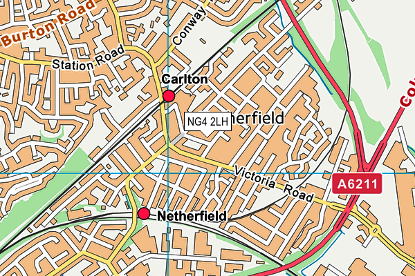 NG4 2LH map - OS VectorMap District (Ordnance Survey) NG4 2LH map - OS VectorMap District (Ordnance Survey)