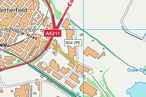 NG4 2PE map - OS VectorMap District (Ordnance Survey) NG4 2PE map - OS VectorMap District (Ordnance Survey)